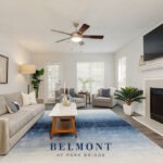 Spacious living room at Belmont Park Bridge