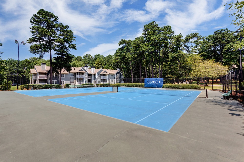 Tennis Court at Belmont Park Bridge